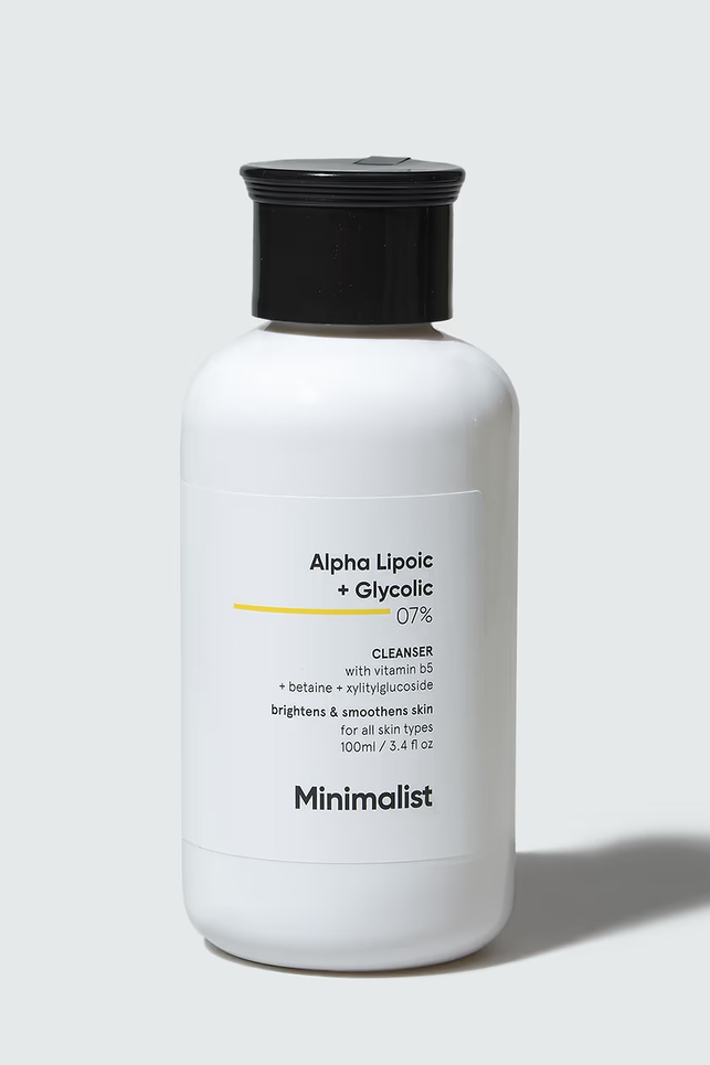 MINIMALIST ALPHA LIPOIC+GLYCOLIC 07% CLEANSER 100 ML