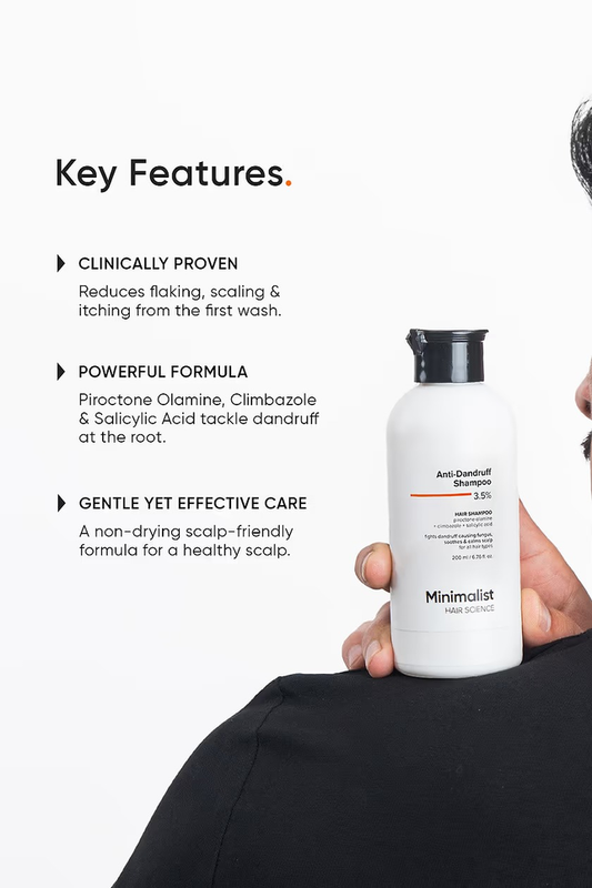 MINIMALIST ANTI DANDRUFF SHAMPOO 3.5% 200 GM