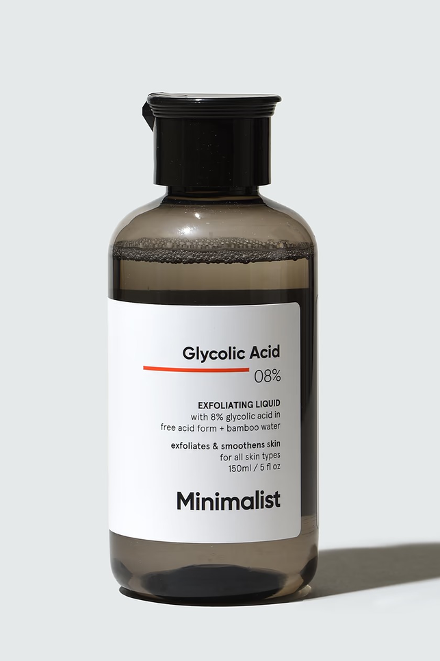 MINIMALIST GLYCOLIC ACID 08% EXFOLIATING LIQUID 150ML