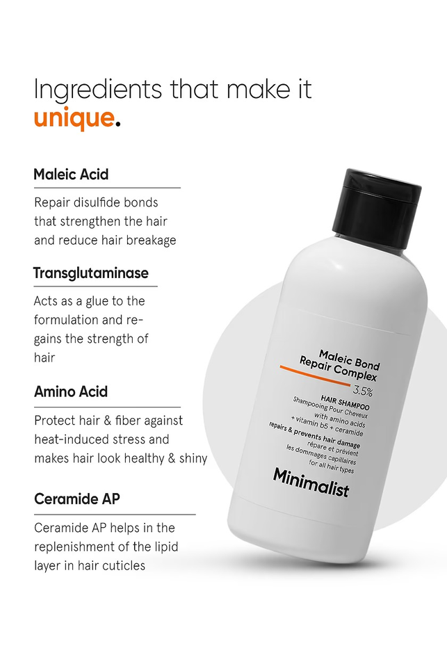 MINIMALIST MALEIC BOND REPAIR SHAMPOO 250 ML
