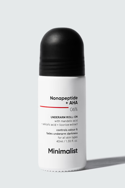 MINIMALIST NONAPEPTIDE+ AHA 06% UNDERARM ROLL-ON 40 ML