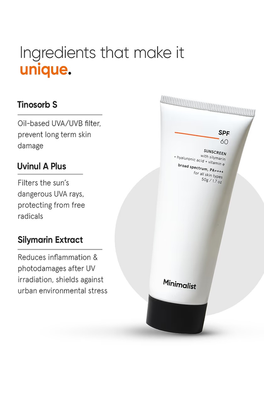 MINIMALIST SPF 60 SUNSCREEN WITH SILYMARIN 50G