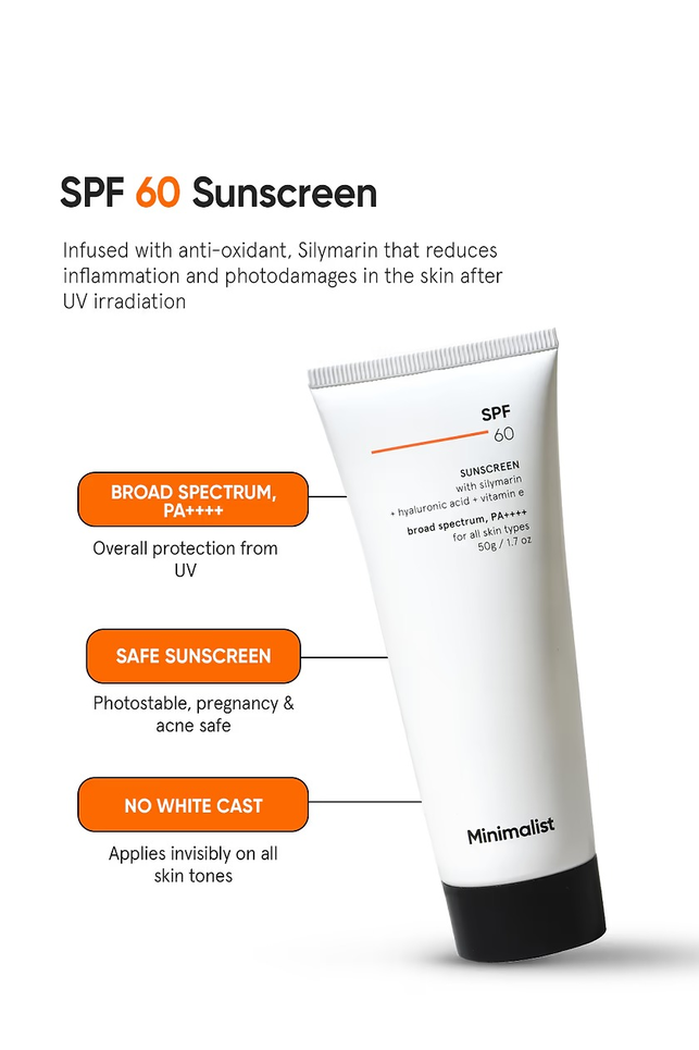 MINIMALIST SPF 60 SUNSCREEN WITH SILYMARIN 50G