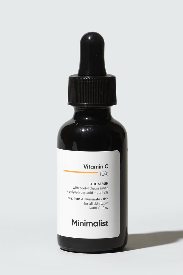MINIMALIST VITA C 10% FACE SERUM + ACETYL GLUCOSAMINE 1% 30ML