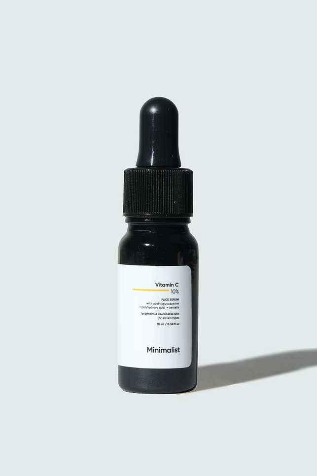 MINIMALIST VITA C 10% FACE SERUM + ACETYL GLUCOSAMINE 1% 30ML