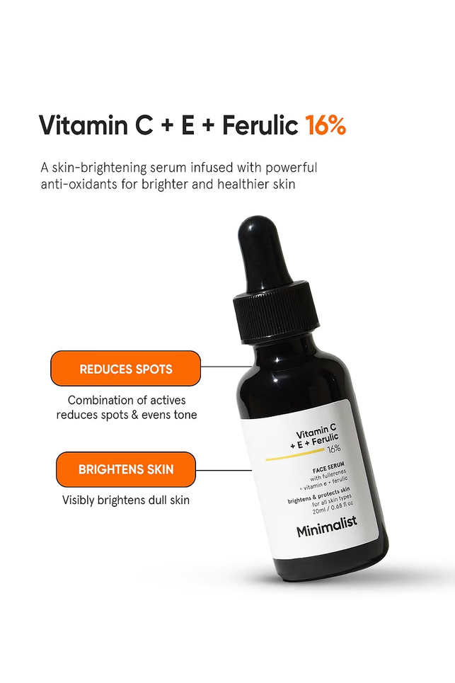 MINIMALIST VITAMIN C+E+FERULIC 16% FACE SERUM- 20 ML