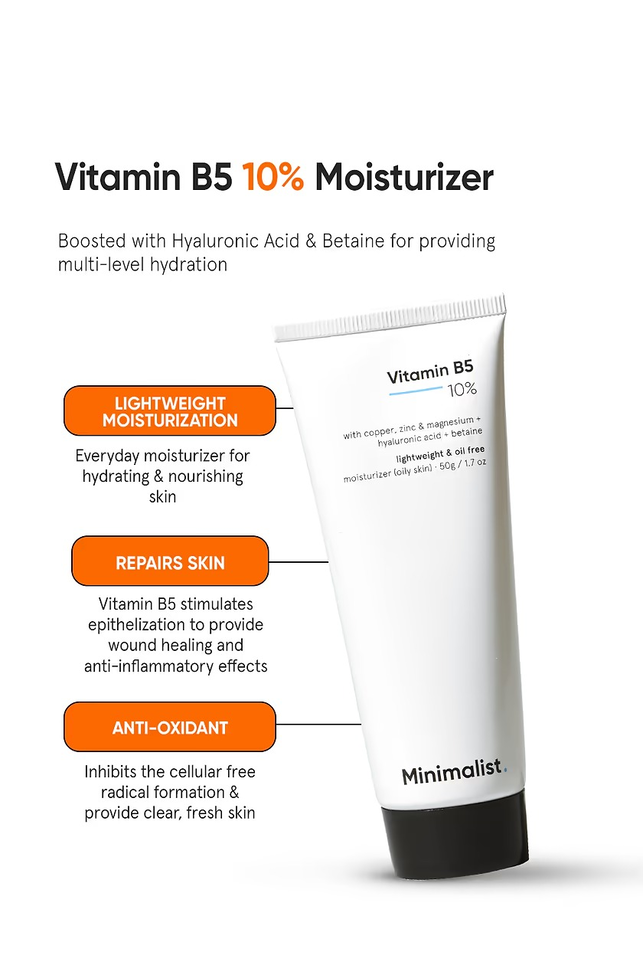 MINIMALIST VIT B5 10% FACE MOISTURIZER 50G