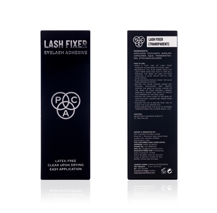 PAC LASH FIXER EYELASH ADHESIVE TRANSPARENT- 5 ML