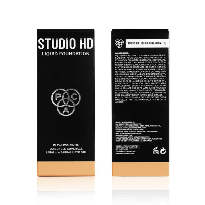 PAC STUDIO HD LIQUID FOUNDATION 1.7