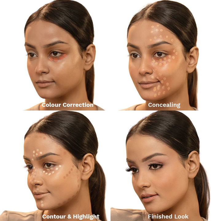 PAC SUPER COVERAGE CREAM CONCEALER PALETTE 12 COLORS
