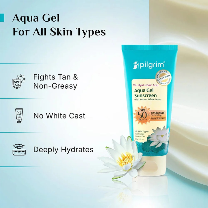 PILGRIM 1% HYALURONIC ACID SUNSCREEN GEL SPF 50-50G