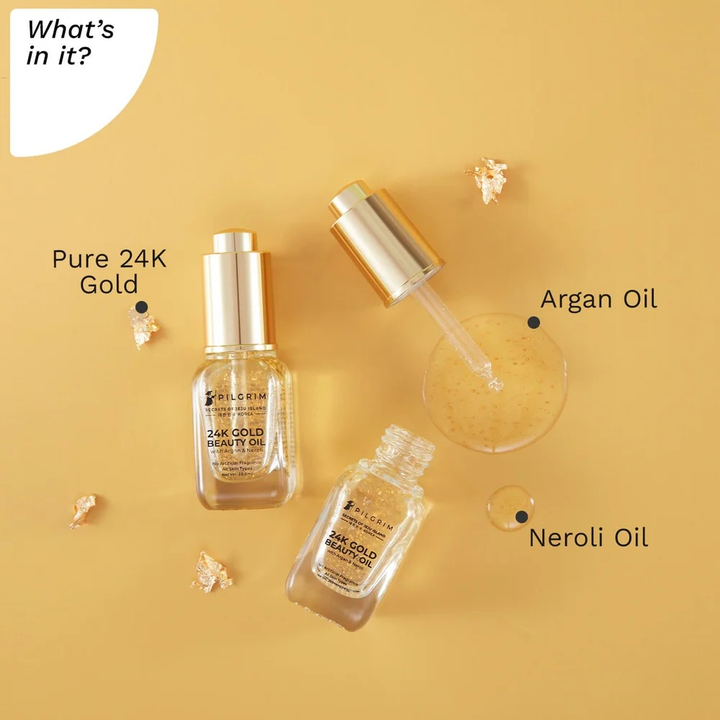 PILGRIM 24K GOLD BEAUTY OIL- 20 ML