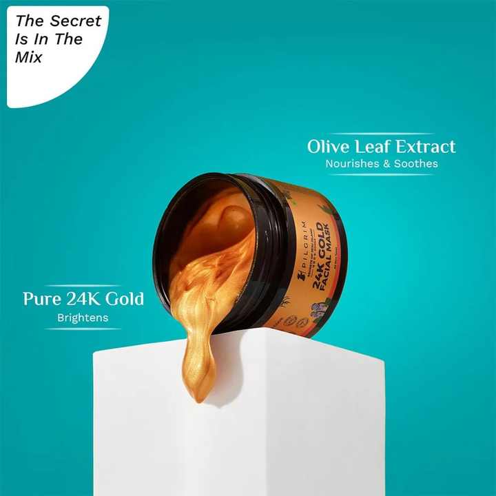 PILGRIM 24K GOLD FACIAL MASK- 50 GM
