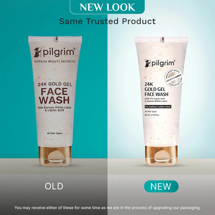 PILGRIM 24K GOLD GEL FACE WASH-80ML