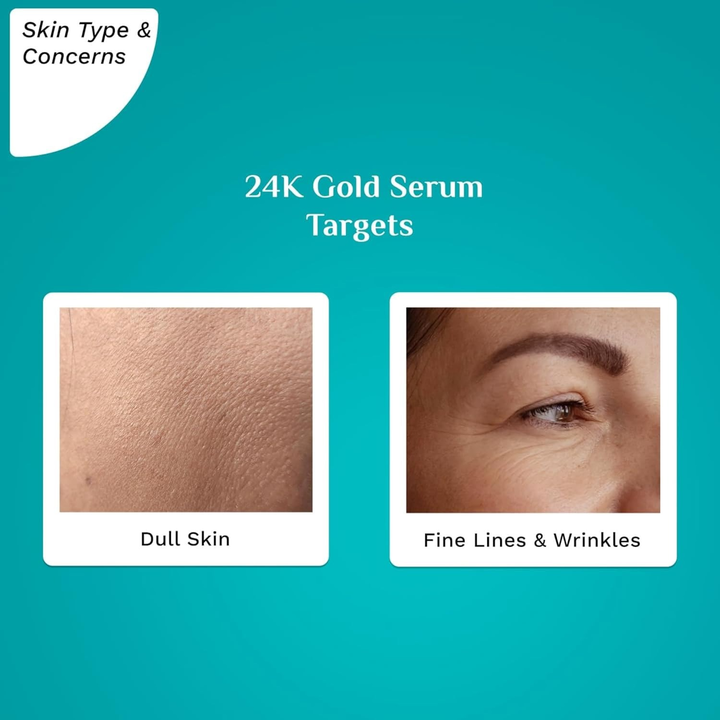 PILGRIM 24K GOLD SERUM WITH NIACINAMIDE & HYALUROIC ACID- 25ML