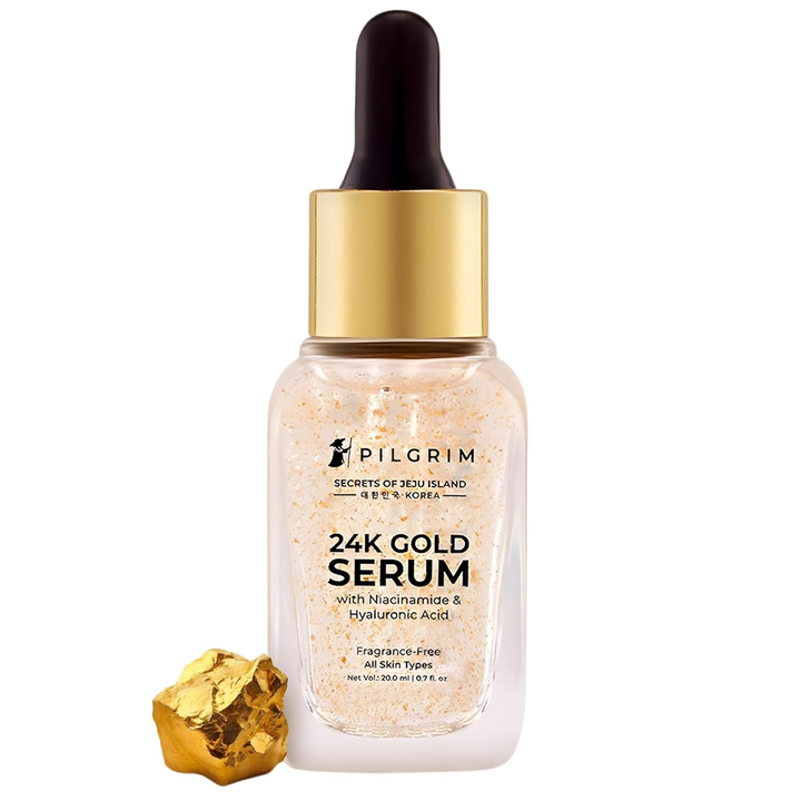 PILGRIM 24K GOLD SERUM WITH NIACINAMIDE & HYALUROIC ACID- 25ML