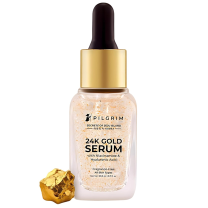 PILGRIM 24K GOLD SERUM WITH NIACINAMIDE & HYALUROIC ACID- 25ML