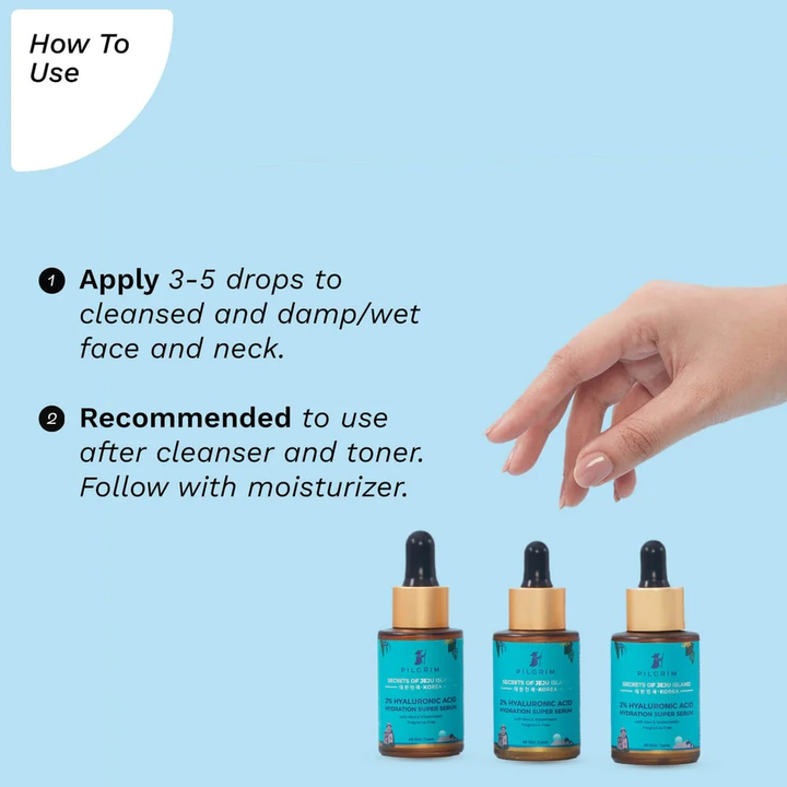PILGRIM 2 % HYALURONIC ACID HYDRATION SUPER SERUM- 30 ML