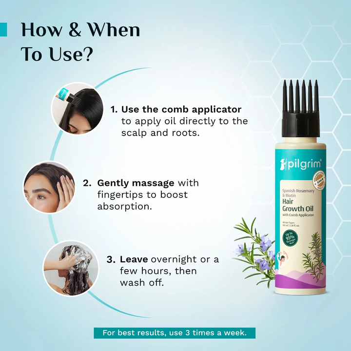 PILGRIM BIOTIN HAIR GROWTH OIL- SPANISH ROSEMARY- 100 ML