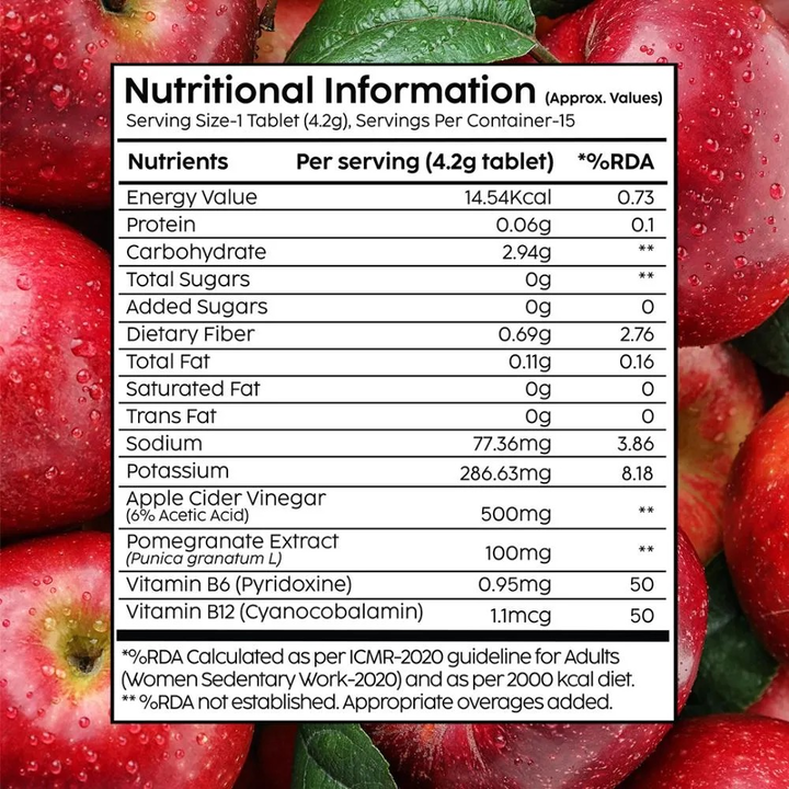 PLIX APPLE CIDER VINEGAR TABLETS WATERMELON 15 NOS