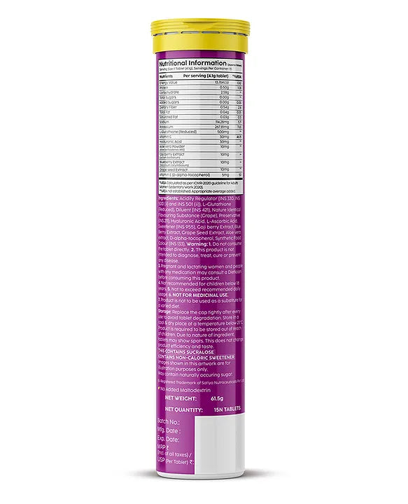 PLIX GRAPE GLUTATHIONE TABLET 61.5G
