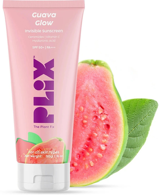 PLIX GUAVA GLOW INVISIBLE SUNSCREEN 50G