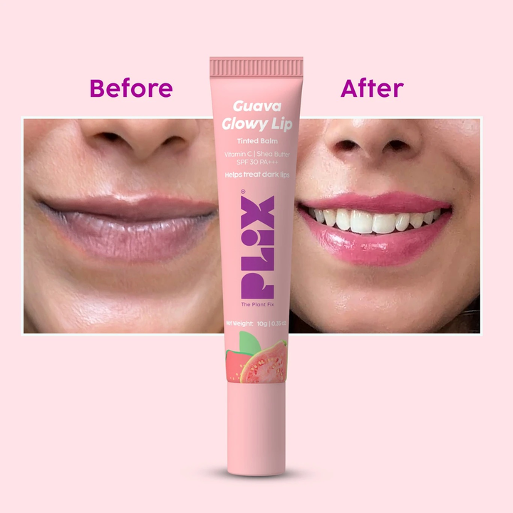 PLIX GUAVA GLOWY LIP TINTED BALM 10G