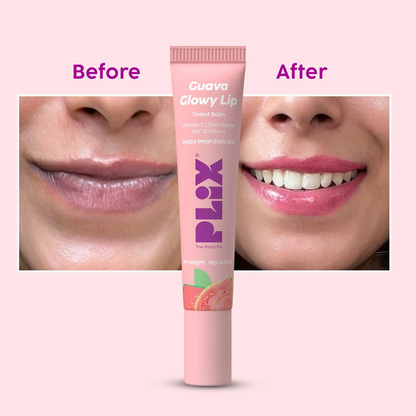 PLIX GUAVA GLOWY LIP TINTED BALM 10G