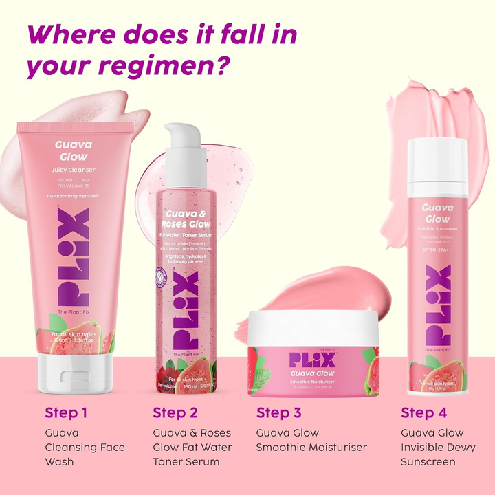 PLIX GUAVA & ROSES GLOW FAT WATER TONER SERUM 150 ML