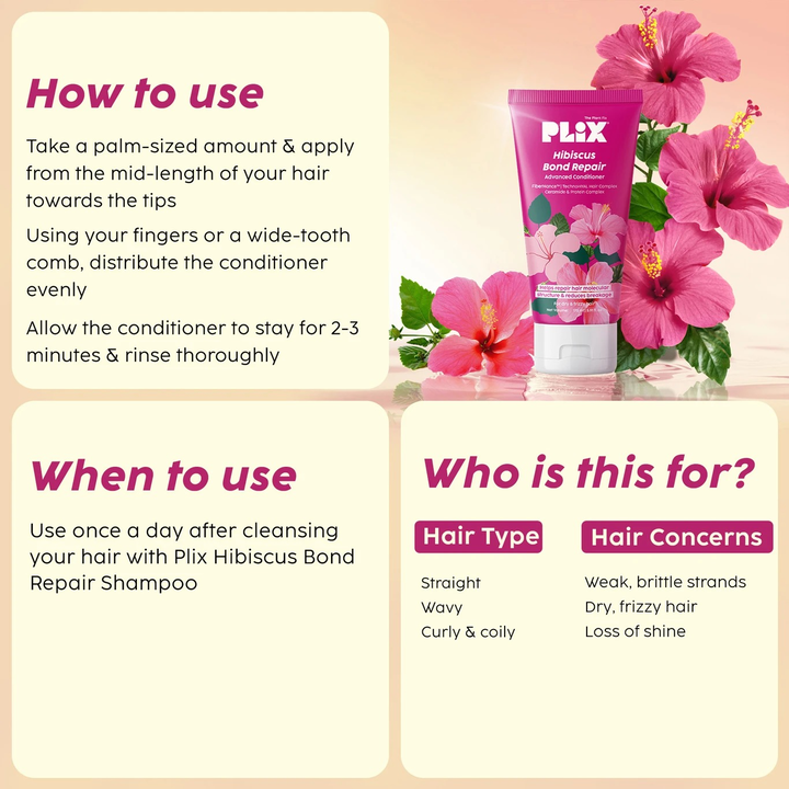 PLIX HIBISCUS BOND REPAIR ADVANCED CONDITIONER 175 ML