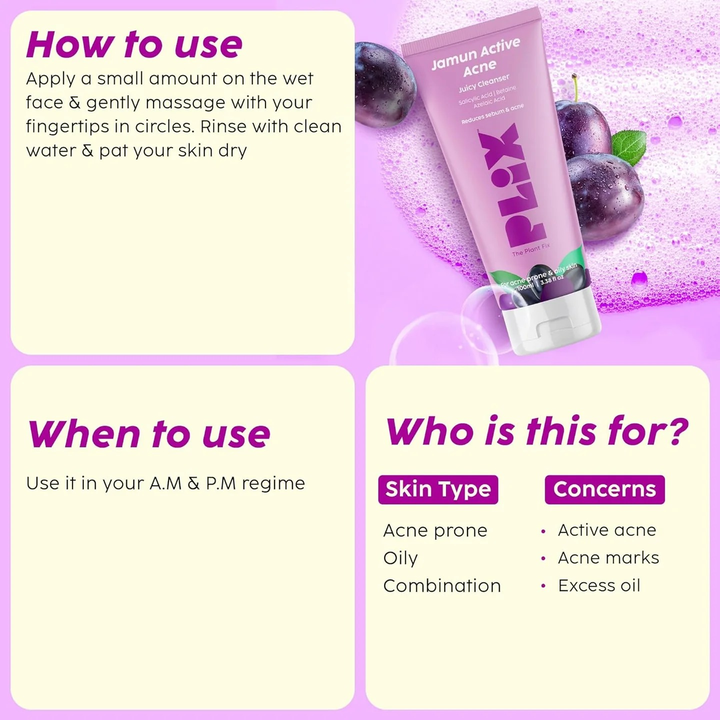 PLIX JAMUN ACNE MARKS REGIME COMBO PACK OF 4
