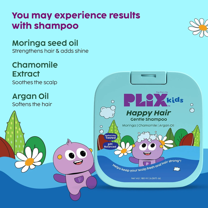 PLIX KIDS HAPPY HAIR GENTLE SHAMPOO 180 ML