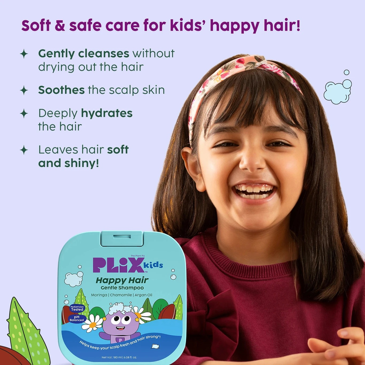 PLIX KIDS HAPPY HAIR GENTLE SHAMPOO 180 ML