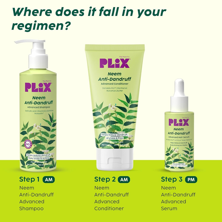 PLIX NEEM ANTI DANDRUFF ADVANCED SHAMPOO 200ML