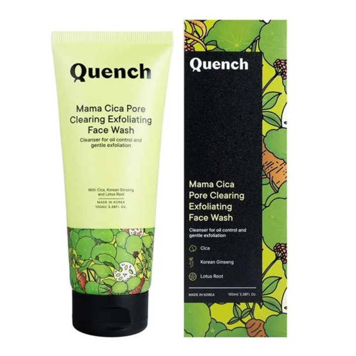 QUENCH MAMA CICA PORE CLEARING EXFOLIATING FACE WASH 100ML