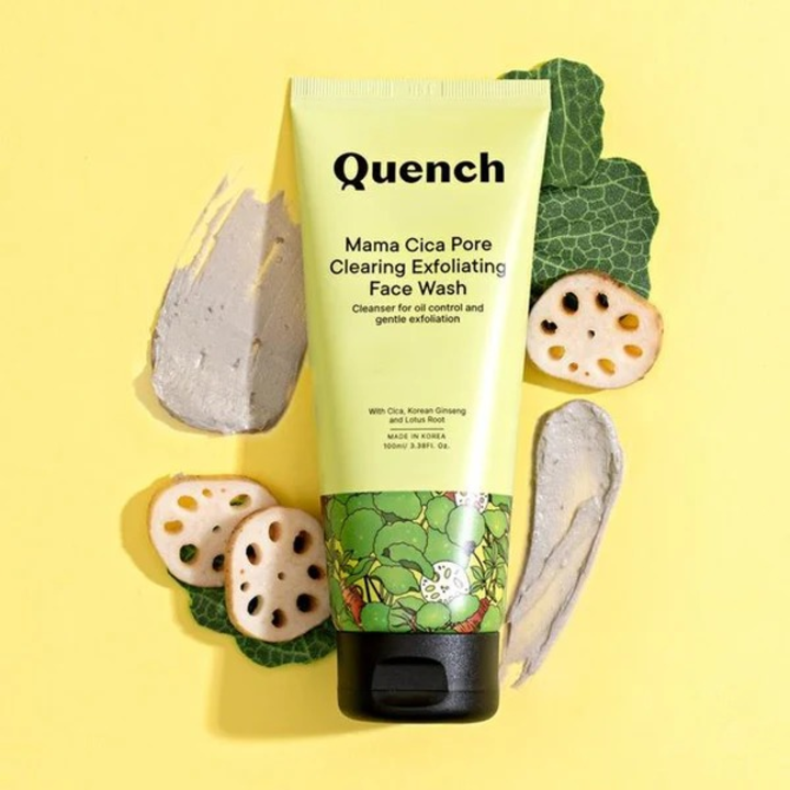 QUENCH MAMA CICA PORE CLEARING EXFOLIATING FACE WASH 100ML