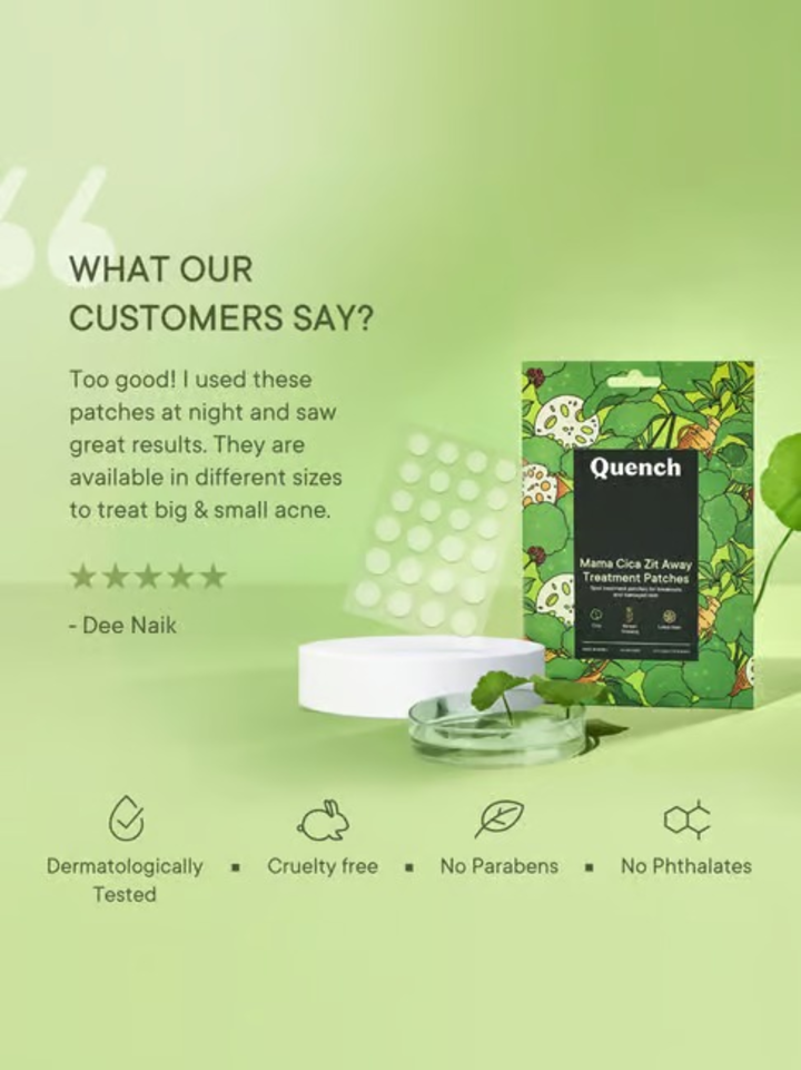 QUENCH MAMA CICA ZIT AWAY TREATMENT PATCHES