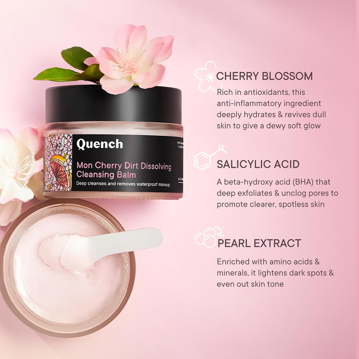 QUENCH MOM CHERRY DIRT DISSOLVING CLEANSING BALM 50GM