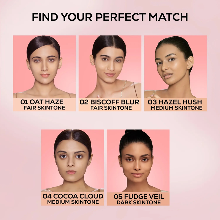 RENEE BOLLYWOOD FILTER BLURRING FOUNDATION 01 OAT HAZE 30ML