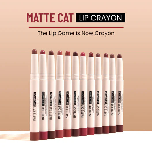 SWISS BEAUTY MATTE CAT LIP CRAYON 03 BRICK SHELL 1.5G