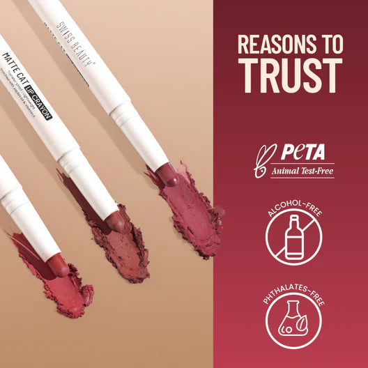 SWISS BEAUTY MATTE CAT LIP CRAYON 03 BRICK SHELL 1.5G