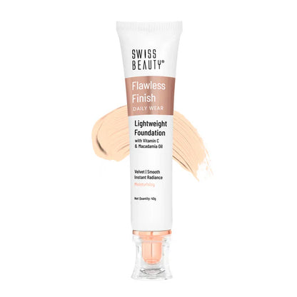 SWISS BEAUTY FLAWLESS FINISH DAILY WEIGHT FOUNDATION NATURAL BEIGE 03 40GM