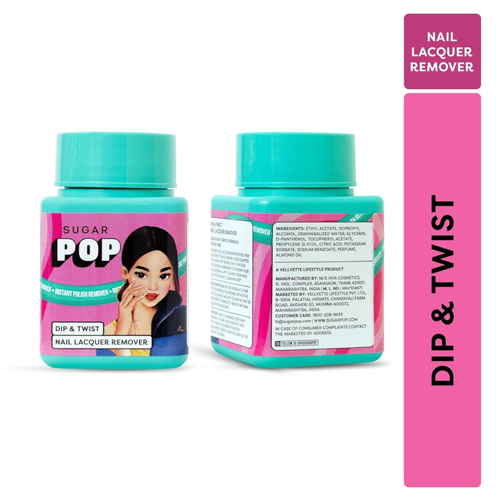 SUGAR POP DIP & TWIST NAIL LACQUER REMOVER 60ML