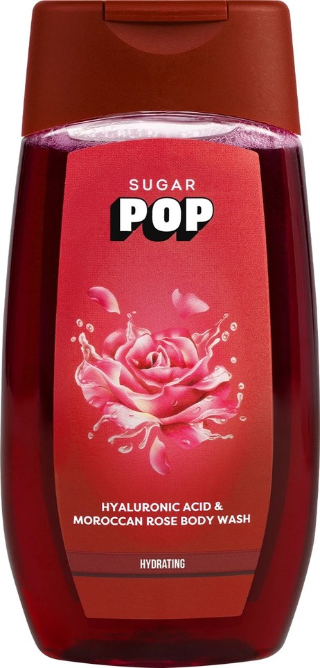 SUGAR POP HYALURONIC ACID&MORCCAN ROSE BODY WASH 250GM