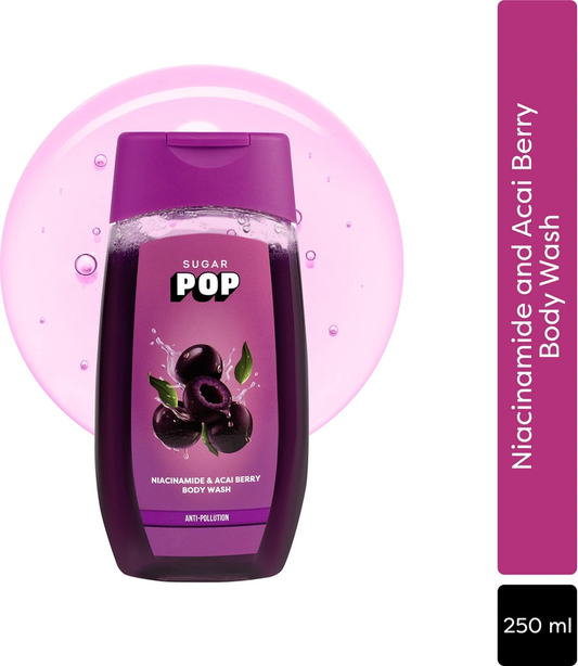 SUGAR POP NIACINAMIDE&ACAI BERRY BODY WASH 250GM