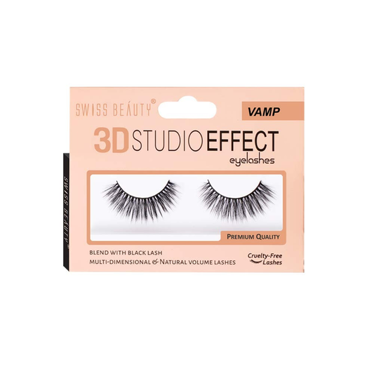 SWISS BEAUTY 3D STUDIO EFFECT EYELASHES- 18 VAMP
