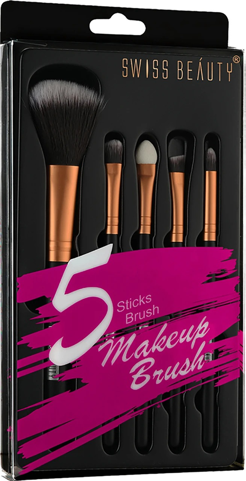 SWISS BEAUTY 5 STICKS BRUSH MAKEUP BRUSH