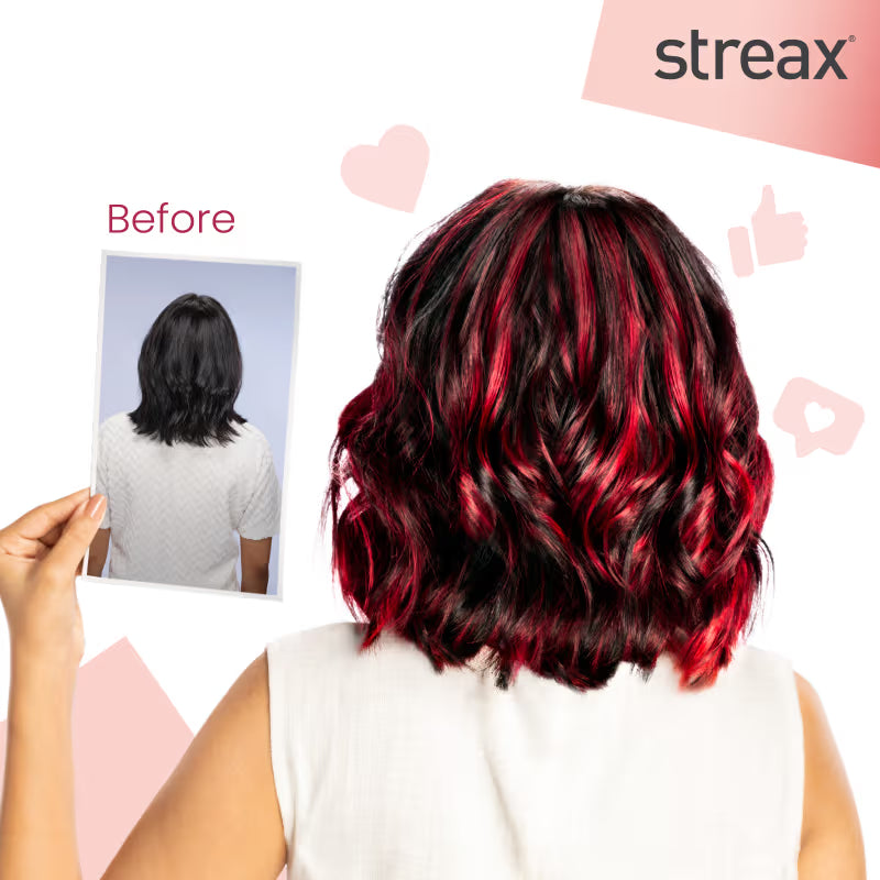 STREAX HAIR HIGHLIGHTING KIT CRIMSON RED 75GM