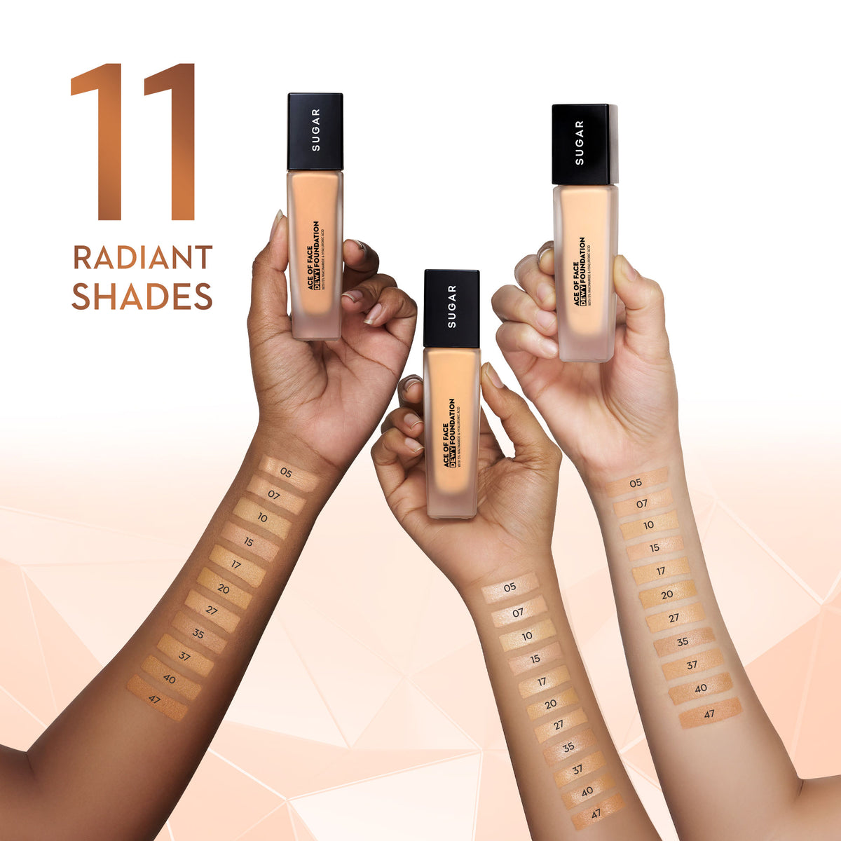 sugar ace of face dewy foundation 37 freddo 30ml
