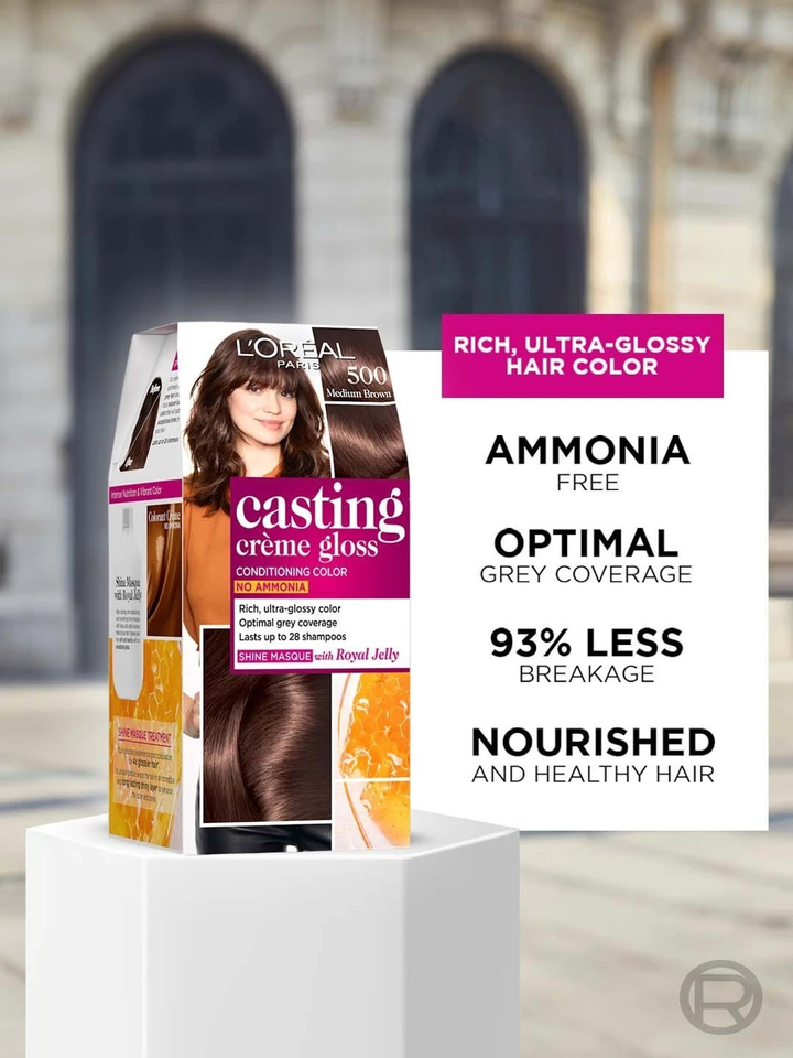 LOREAL CASTING CREME GLOSS 500 MEDIUM BROWN